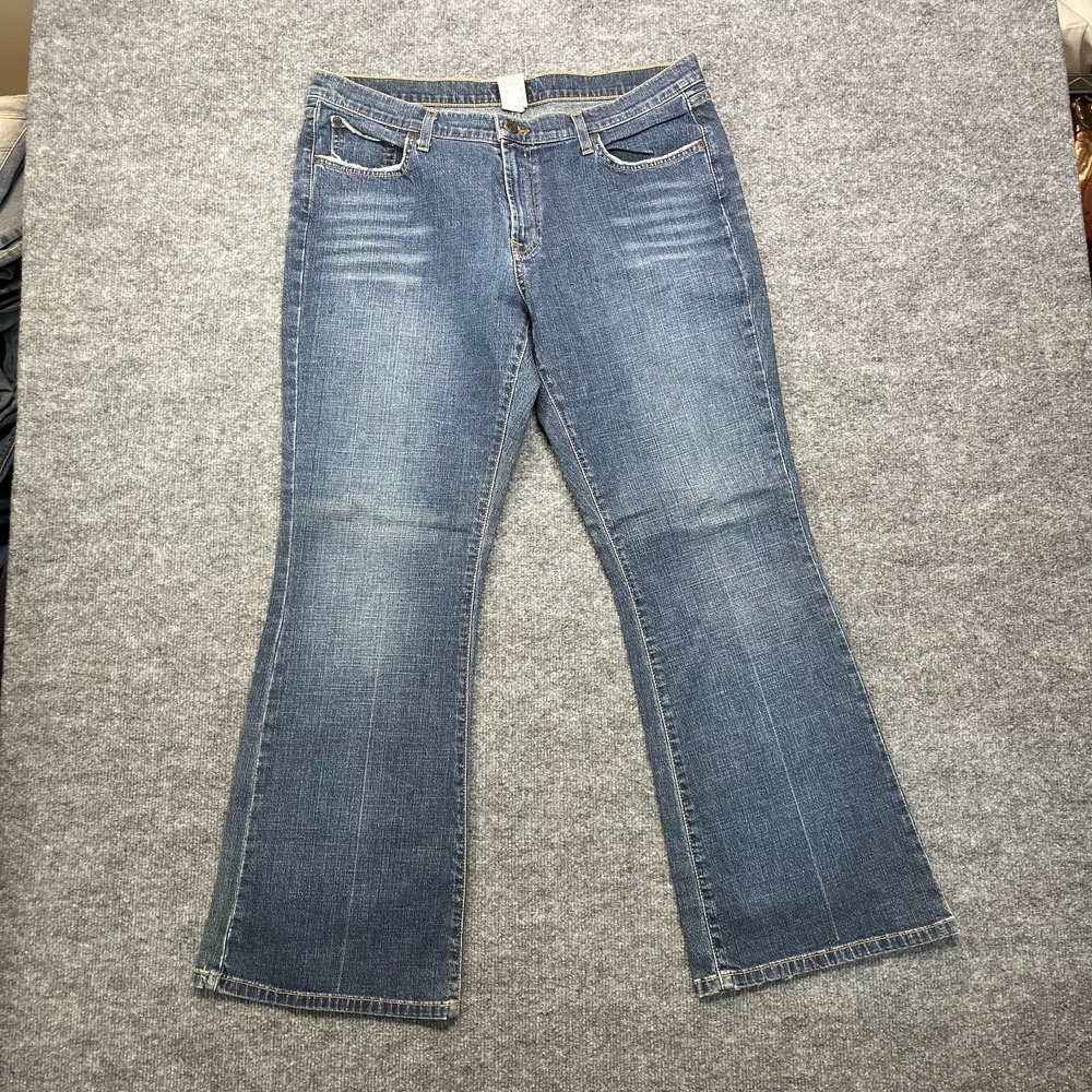 Mossimo Stretch‎ Bootcut Jeans Women's Blue Denim Classic Pockets Zip Fly - 18